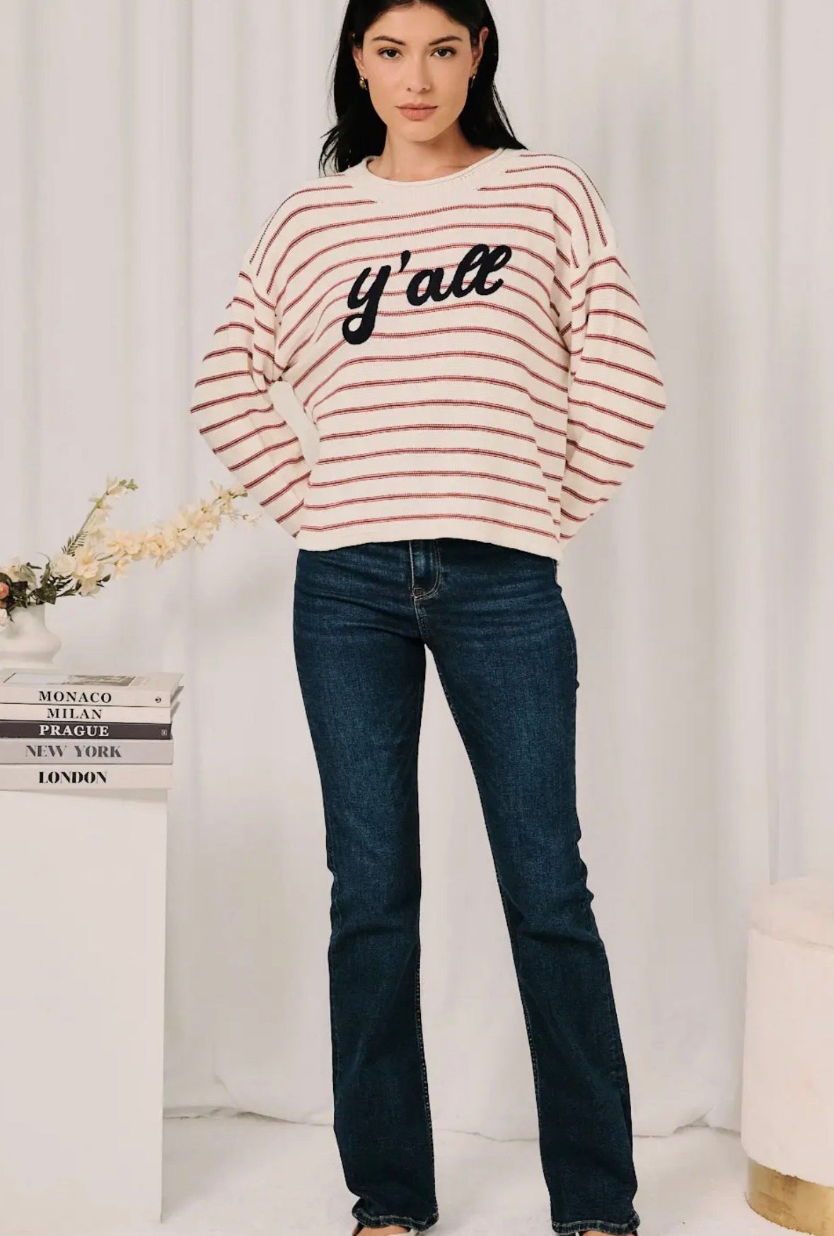 Ya’ll Striped Sweater