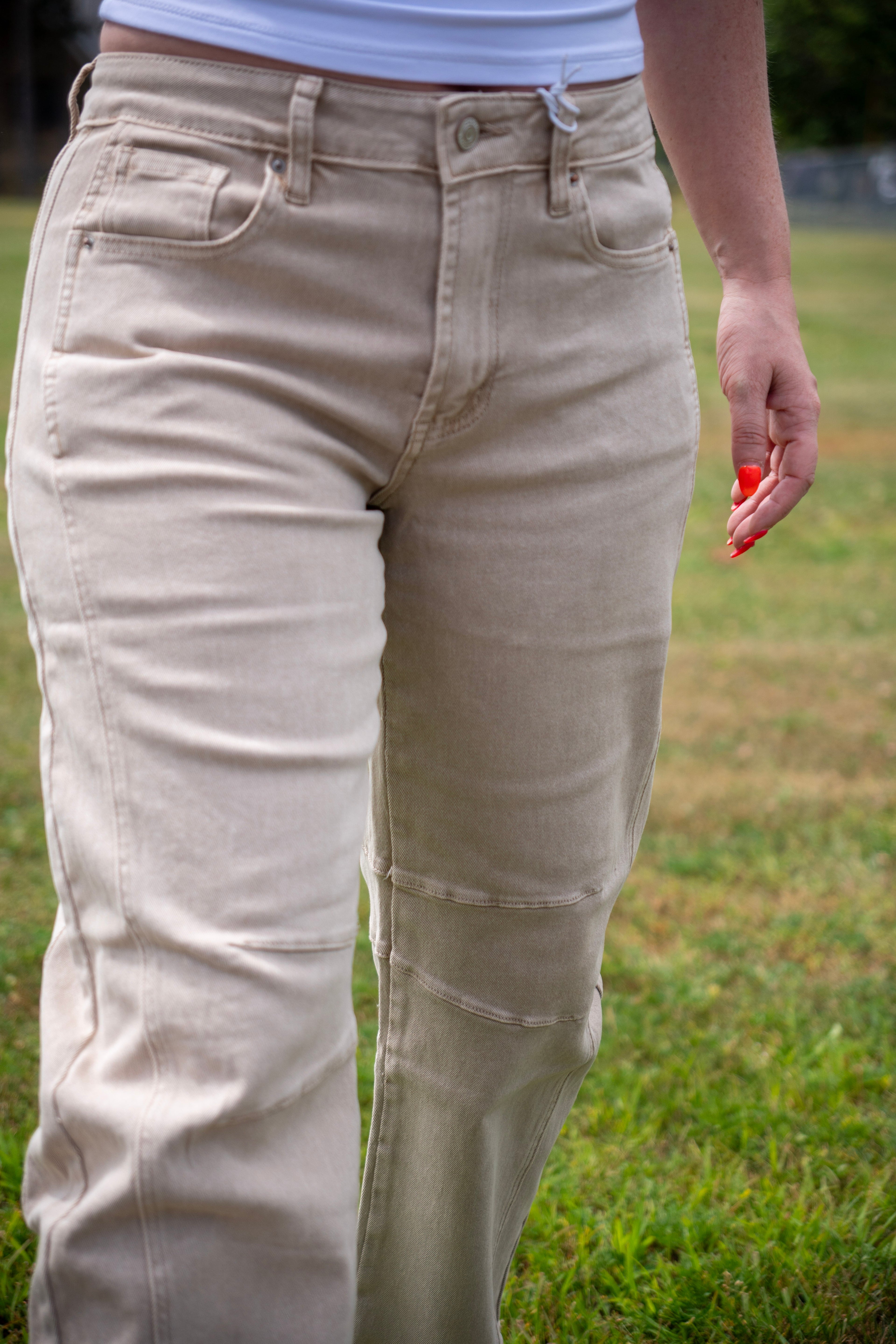 Barrel Leg Colored Denim