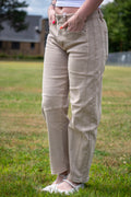 Barrel Leg Colored Denim