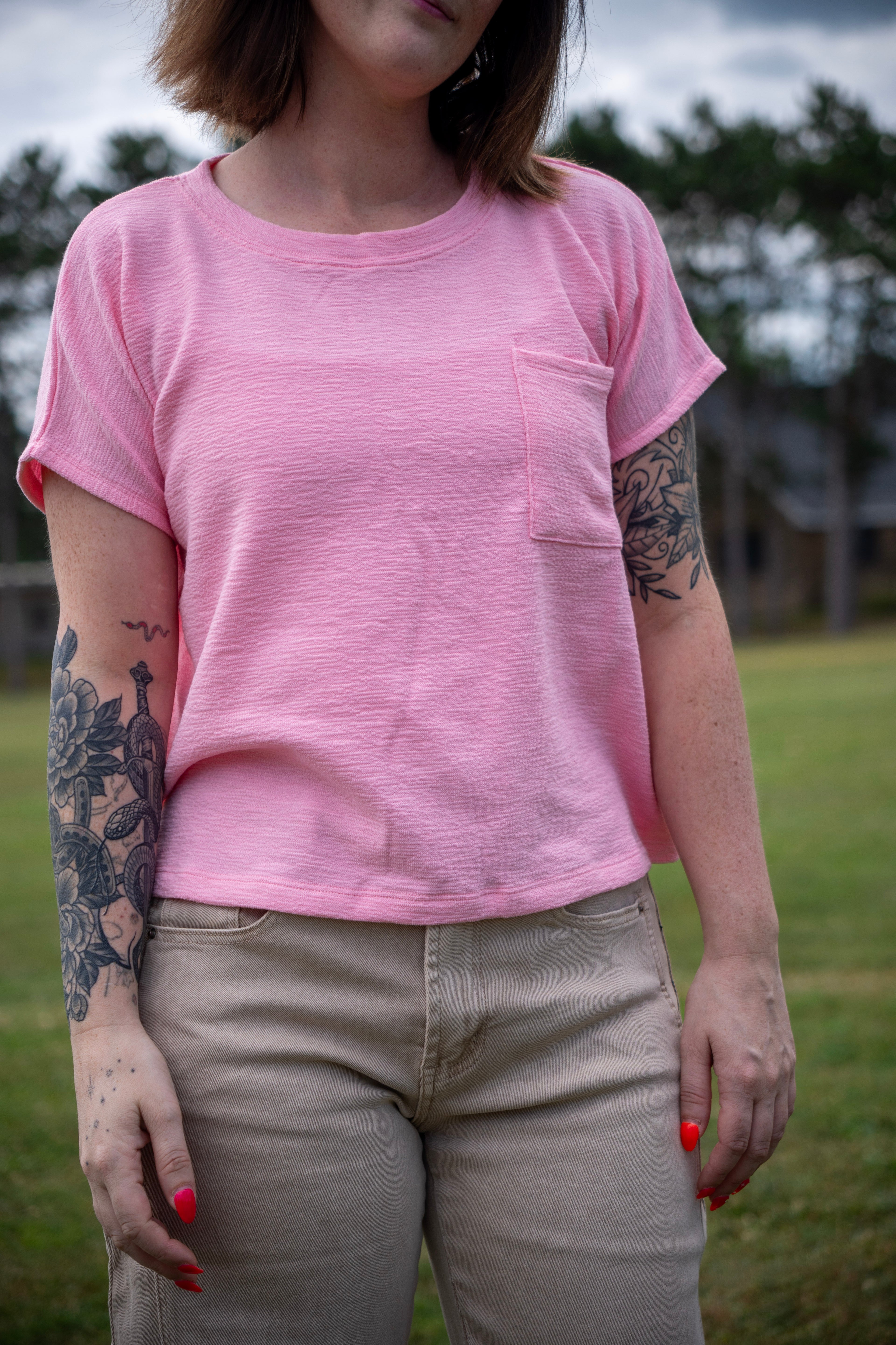 Cotton Slub Relaxed Fit T-shirt