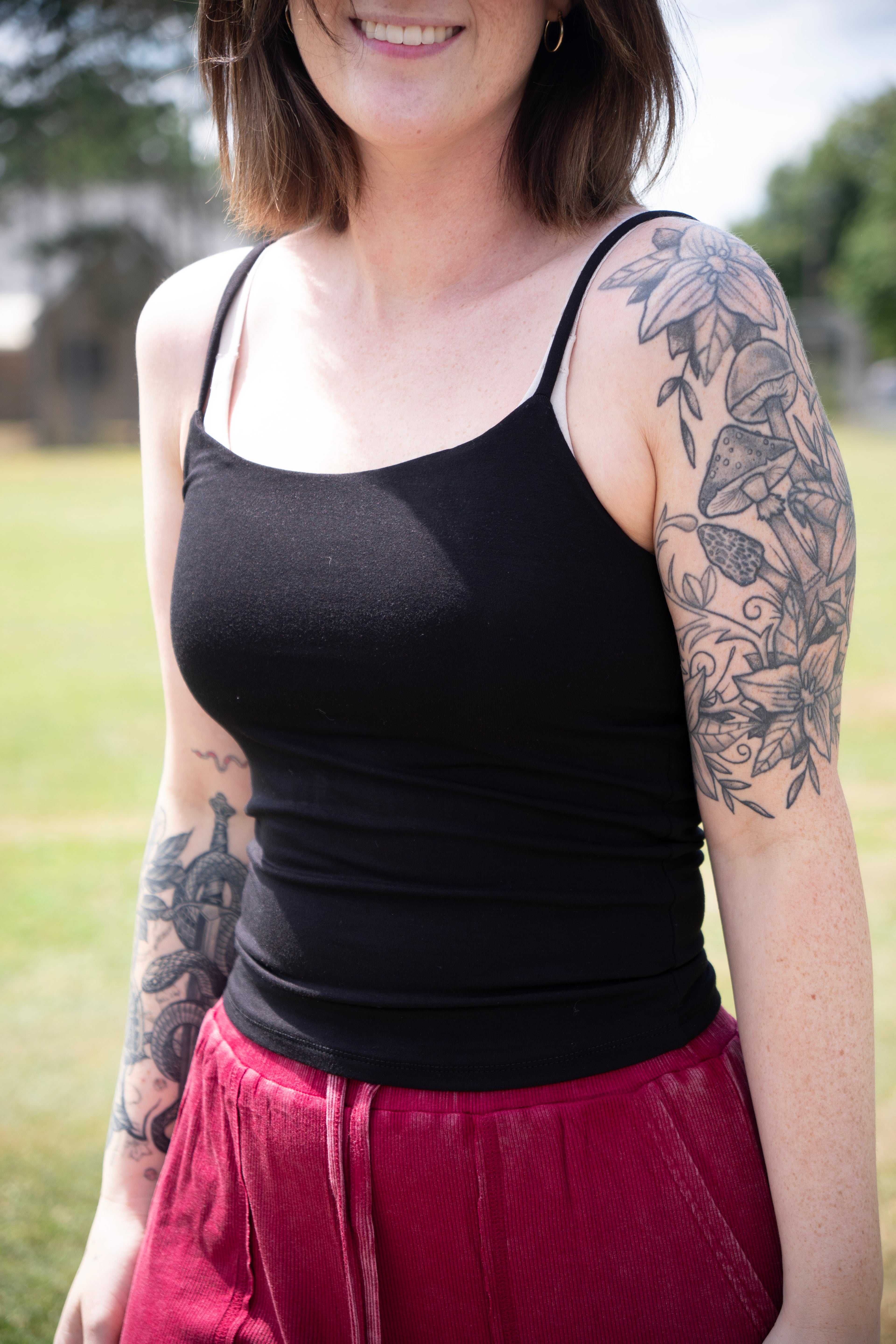 Double Layered Spaghetti Strap Cami