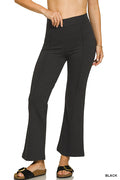 Heavy Ponte Elastic Waistband Pintuck Pants