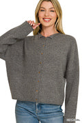Collared Button Down Cardigan
