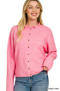 Collared Button Down Cardigan