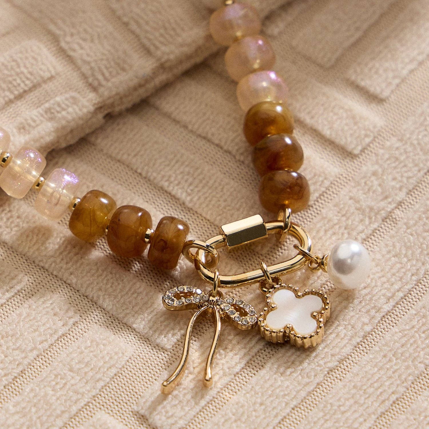 Charm Trio Beaded Necklace