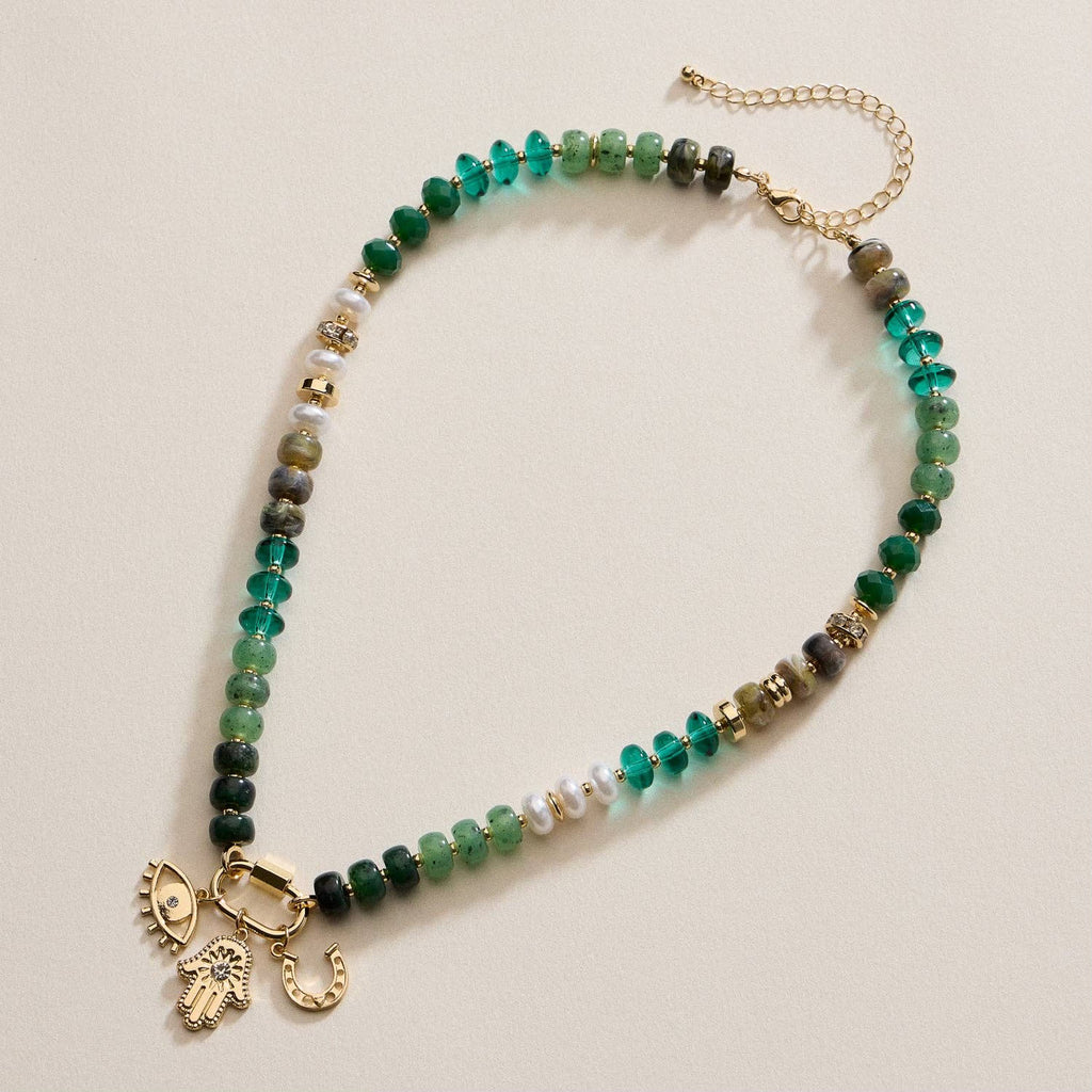 Charm Trio Beaded Necklace